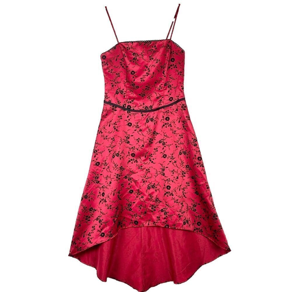 Jodi Kristopher Vintage Hi Low Dress Size 9/10 Modern 8 Vampy Whisigoth Gothic - Picture 1 of 9